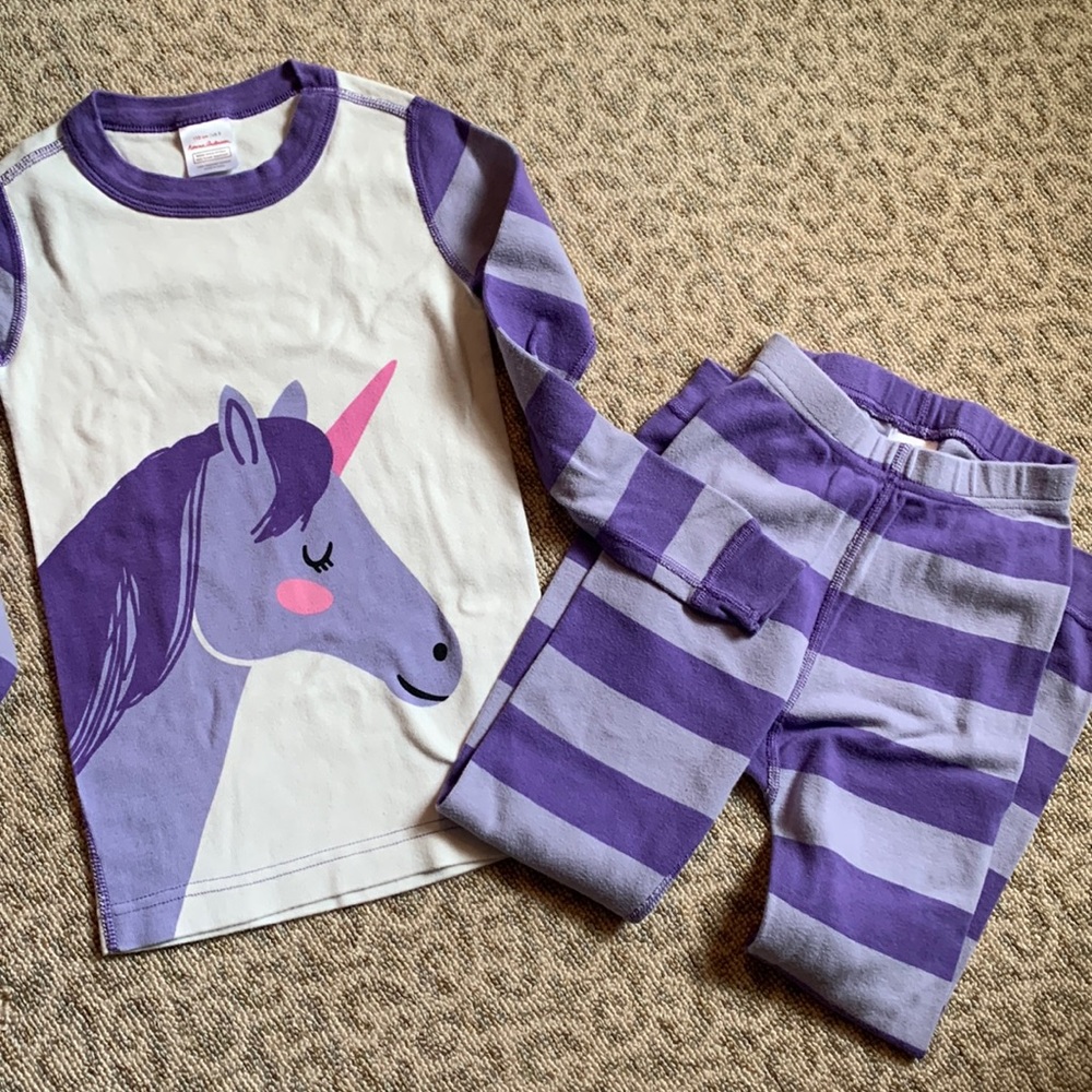 Hanna Andersson Unicorn Pajamas size 5